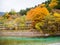 Fall Autumn color of Japan Alps area