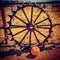 Fall autumn wagon wheel