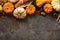 Fall background with pumpkins