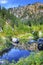 Fall Blue Green Colors Reflection Wenatchee River Washington