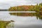 Fall Color on a Lake in Algonquin Provincial Park, Ontario, Canada