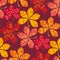 Fall colored wallpaper vector illustration. wrapping paper motif seamless pattern.