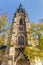 Fall colors and church tower in Wernigerode