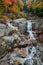 Fall colors at the Flume Cascade