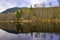 Fall colors in full display at lake Cowichan, Vancouver Island