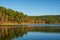 Fall colors reflecting on Cedar Lake in Oklahoma