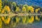Fall colors reflecting in Lake Wenatchee