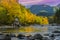 Fall colors on the Skykomish River, Washington State