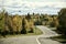 Fall Colors are vivid on a drive near Silver Bay, Minnesota on the shore of Lake Superior.