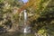 Fall colours in Minoo Forested Park and Waterfall, a spacious natural recreation area in Osaka, Japan