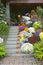 A fall decorated porch near Portland, Maine