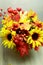 Fall festive floral arrangement, new england fall
