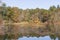 Fall foliage around Upper Leach Pond