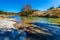 Fall Foliage at a Crystal Clear Creek in the Hill Country of Texas