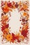 Fall Foliage Dividers Autumnal Border Artwork Rustic Leaf Borders Fall-inspired Frame Elements Leafy Border Graphics