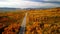 Fall foliage at Monte Cristo overlook in Utah