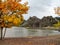 Fall foliage at Spring Valley State Park and Eagle Valley Reservoir in Eastern Nevada