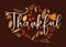 Fall Foliage Thankful Lettering Card