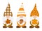 Fall Gnomes vector illustration. Thanksgiving Gnomes