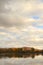 Fall landscape with flying gooses 3