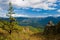 Fall landscape on the Olhovaya mountain in Primorye