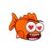 Fall in love Golden Fish icon x