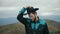 Fall on Max Patch Mountain Appalachian Mountains, Tennessee & North Carolina, portrait of young man in hat, cowboy 4k