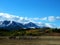 Fall Mountains with Corral and Horses