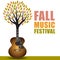 Fall music festival art