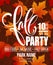 Fall Party. Template for Autumn poster, banner, flyer. Vector illustration. Vector illustration