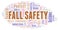 Fall Safety word cloud.