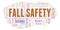Fall Safety word cloud.