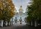Fall in Saint-Petersburg. Nikolsky Naval Cathedral.