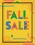 FALL SALE. Trendy geometric font in memphis style of 80s-90s.
