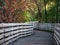 Fall Scene on Humbug Willow Creek Trail bridge