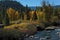 Fall scene on Truckee River