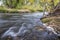 Fall scenery of Cache la Poudre River