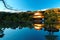 Fall scenery of Kinkakuji, a famous Zen Buddhist temple in Kyoto Japan