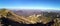 Fall season in the mountains - panoramic view