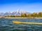 Fall on the Snake River in the Teton Mountains.