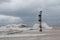 Fall Storm on Lake Huron Swallowing the Pier at Bayfield