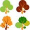 Fall Trees, Autumn Trees, Tree Vectors