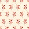 Fall Wild Forest Foliage and Berries Vector Seamless Pattern