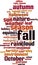 Fall word cloud