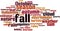 Fall word cloud