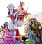 Fallas fest figures on Valencia province