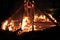 Fallas fest fire burning figures in Valencia Spain
