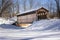 Fallasburg Covered Bridge in Winter - Lowell, MI