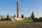 Fallen column in temple of zeus