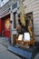 Fallen firefighters memorial in the front of New York City Fire Department Squad Company 1 in Brooklyn,